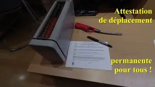 Confinement : comment utiliser ind&eacute;finiment l' attestation de d&eacute;placement avec un briquet. No fake