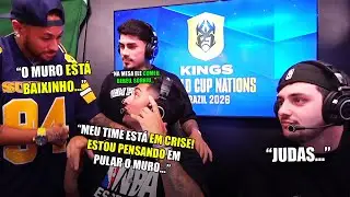 CORINGA NA FURIA!? NEYMAR & CORINGA RESENHAM NA CABINE DA KINGS LEAGUE!