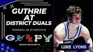 Watch: Guthrie Wrestling at District Duals (Sapulpa)