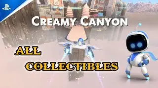 Astro Bot - Creamy Canyon | All Collectibles | Walkthrough Gameplay Playstation 5