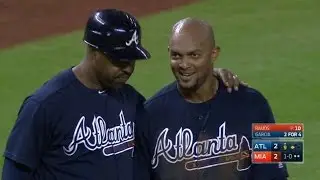 ATL@MIA: Bonifacio steals base, takes third on error