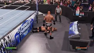 WWE Goldberg Last man standing match for wwe championship with Triple H