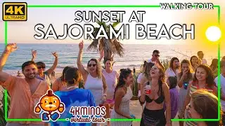 Atardecer en SAJORAMI BEACH | Playa de Zahora | 4K (Ultra HD) Walking Virtual Tour Spain 2023