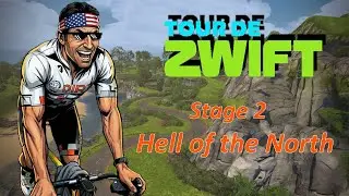 Drafting 101: Lazy = Smart: Tour de Zwift 2026 | Stage 2 Race: Hell of the North (510-650)