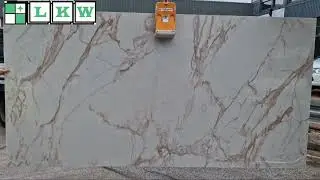 HS342 Arabescato Full Slab  Quartz Kitchen Worktop