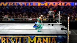 WWE 2K14 (Xbox 360) - Elsa VS Anna for the WWE Divas Championship