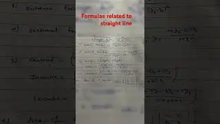 Geometry straight line formulas Mathematics #maths #mathematics #youtubeshorts #mathshorts #shorts