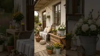 Ciepły i przytulny, tradycyjny, rustykalny dom w stylu rustykalnym | Wystr&oacute;j domku z rustykalnym.