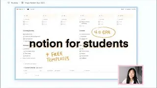 notion for busy students + free templates!! ✨