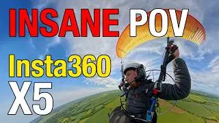 Flying Paramotor with Insta360 X5!