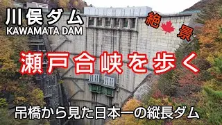 【川治ダム・川俣ダム ダムカード】 Part92 紅葉🍁愛でながら記念ダムカードを求めてドライブ🚙蛇王の滝や瀬戸合峡のハイキング🍂ダムと紅葉のコラボをお楽しみ下さい😄👍