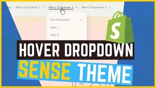 Add Hover Effect to Header Menu - Sense Theme Shopify
