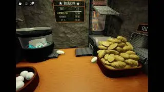Playing teeny bread, factory, baking breads