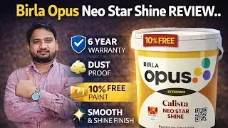 Birla Opus Neo Star Shine Full Review | Birla products | Birla Opus Paints | #thepaintguru