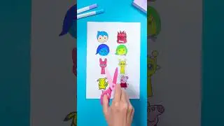 DIY Stickers with Your Favorite Characters! ✂️💖🦸 #stickers #DIYfun