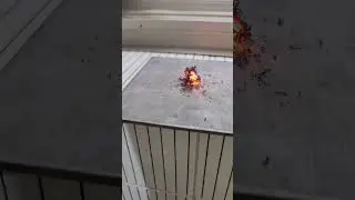 Setting #titanium chips on fire. #cnc #fire #asmr #sound #burning #bright