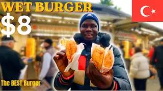 Must-Try $8 Street Food in Istanbul 🇹🇷 | Wet Burger (Islak Burger) at kızıllkayalar-T&uuml;rkiye 🇹🇷