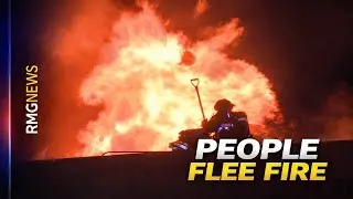 Larchmont Apartment Fire Forces Evacuations on Melrose Avenue.