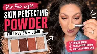 Pur Fair Light 4-in-1 Skin Perfecting Powders Palette Review. Best Face Palette for Fair skin