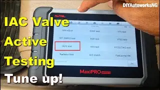 IAC valve testing with active scan tool: IAC valve not working well