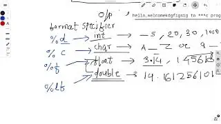 Lecture 7- Input and output example using printf and scanf.