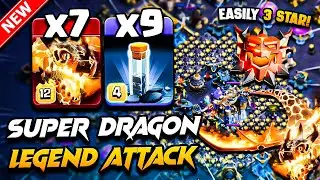 Best TH18 Attack Strategy With SUPER DRAGON 2026 | Th18 Super Dragon Attack With Totem Town Hall 18