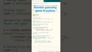 How to create number guessing game from python 
