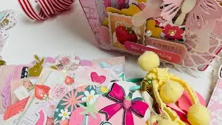 Sweet Strawberry project share using Prima marketing Strawberry Milkshake 🍓💕🍓
