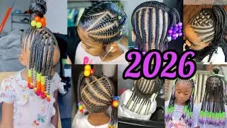 🔥💯 2026 BEST Little Girls Cornrow Braids Hairstyles Ideas | Amazing kids Hairstyles 🌟