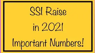 SSI Raise in 2021 - Supplemental Security Income Raise &ndash; Important Numbers