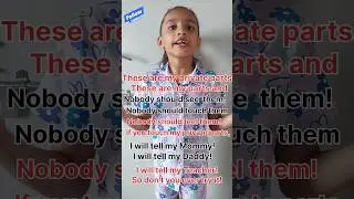✅️The private parts song for kids #bodyboundries #privateparts #kidslearning
