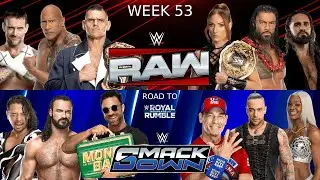 WWE 2K25 Univers Mode Week 53 Road to Royal Rumble 2
