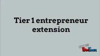 Tier 1 entrepreneur extension