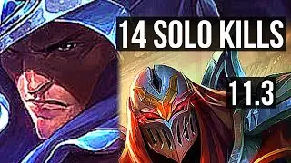 TALON vs ZED (MID) (DEFEAT) | 14 solo kills, 1.6M mastery, 600+ games | BR Grandmaster | v11.3