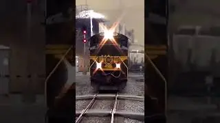 Erie heritage unit leads Norfolk Southern train.