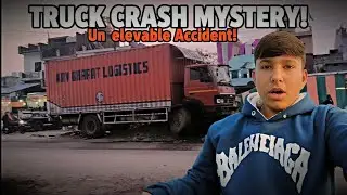 Divider ke upar hi chada diya truck big accident 😱😱