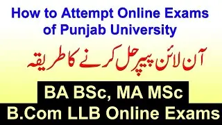 How to Attempt Online Exams | BA BSc Part 1 and 2 Annual Exams 2020 | MA MSc Exams | Bcom LLB Exams