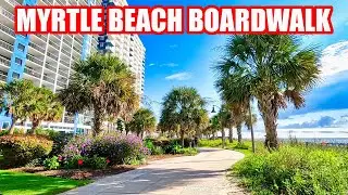 Myrtle Beach Boardwalk FULL Tour by Bike!