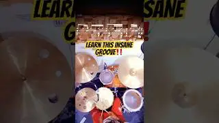 Learn this INSANE groove‼️ #drums #groove #tutorial #drumtutorial #transcription