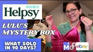 WHAT SOLD in 90 Days? Helpsy Source Lulu's Secondhand Clothing Mystery Box to Resell for $$$