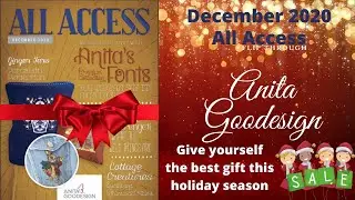 Anita Goodesign All Access DECEMBER 2020 Flip Through (OML Embroidery)