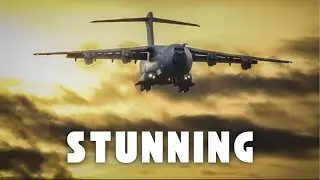 A400M Sunset Landing & Night Departure &ndash; RAF Beast Arrives from Cyprus!