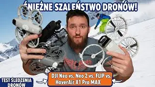 Test Active Track na nartach i snowboardzie DJI Neo, Flip czy HOVERAIR