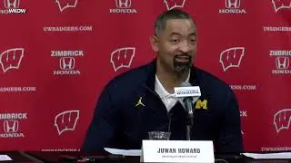 Juwan Howard postgame press conference after altercation between Michigan and Wisconsin