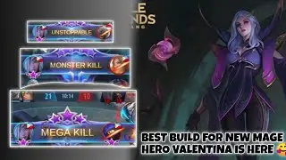 BEST BUILD FOR NEW HERO VALENTINA IS HERE 🥰 VALENTINA NEW MAGE HERO GAMEPLAY