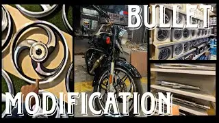 BULLET MODIFICATION || ES 350 BS6 || ALLOY WHEELS || LONG BOTTLE SILENSER || PAID SERVICE || #vlog1