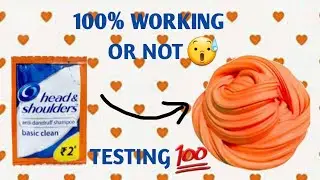 🤫😧Head and Shoulders slime 100% working!!!!DIY Shampoo Slime😘😱