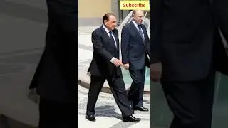 Vladimir Putin and Silvio Berlusconi, the former Prime Minister of Italy #ai #trump #putin