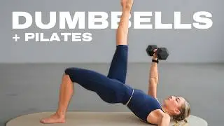 45 Min. Dumbbells Plus Pilates Workout | Full Body Strength At Home