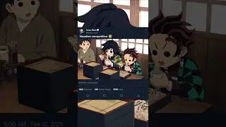 Noodles competition 🤣 Demon Slayer Hindi Dubbed #demonslayer #kny #fyp #anime #shorts #100k
